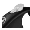 Automatyczna Mocna Smycz Dla Psa Flexi Black Design Taśma L 5M Taśma Srebrna