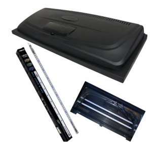 Aquael Pokrywa Do Akwarium 100x40cm 2.0 Prosta LED 2x14W Day&Night 2x1270lm