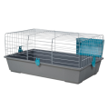 AquosPlast Kawia 80 Przestronna Klatka Dla Kawii Świnki Morskiej 78x46x35,5cm + PAŚNIK Szaro-Niebieska