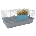 AquosPlast Kawia 80 Przestronna Klatka Dla Kawii Świnki Morskiej 78x46x35,5cm + PAŚNIK Szaro-Niebieska