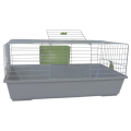 AquosPlast Kawia 80 Przestronna Klatka Dla Kawii Świnki Morskiej 78x46x35,5cm + PAŚNIK Szaro-Zielona