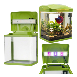 Akwarium HR-230 7L z filtrem i Lampą LED Zielone
