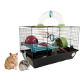 AquosPlast Hamster Negra Tunel Klatka Dla Chomika Myszki Małych Gryzoni z Tunelami i Wyposażeniem Czarna 50x28x32cm Model: 938N