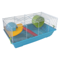 7AquosPlast Hamster Azula Baja Klatka Dla Chomika Myszki Małych Gryzoni z Wyposażeniem Niebiesko-Szara 50x28x22cm Model: 117G