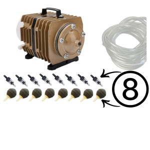 KOMPLETNY ZESTAW NAPOWIETRZAJĄCY DO OCZKA SUNSUN ACO-005 4200l/h 80W