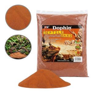 DOPHIN Piasek do terrarium Happet Czerowny 1kg
