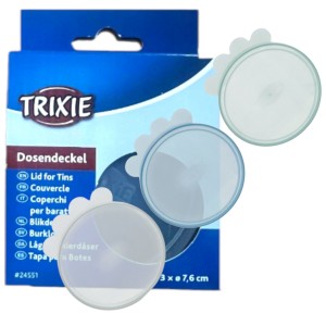 Trixie Zestaw Przykrywek Pokrywek Wieczek do Puszki 7,5cm 3 sztuki