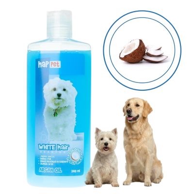 Happet Szampon dla Psów Jasnowłosych 240 ml Zapach Kokosowy