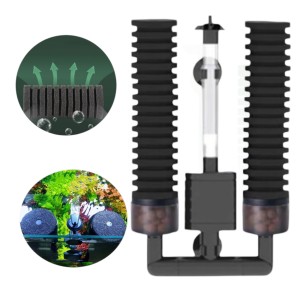 Filtr Gąbkowy Do Akwarium JF-120B z pompą 350l/h z Pojemnikami na Wkłady Biologiczne