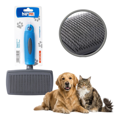 Happet Zgrzebło Szczotka Samoczyszcząca dla Psa Kota 19x12cm GS40