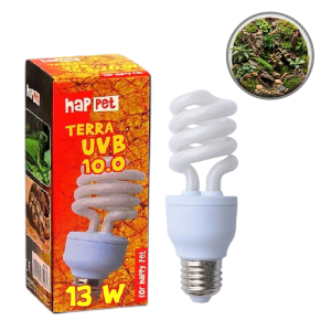 TERRA Żarówka kompaktowa UVB 10.0 13W do terrarium Pustynna