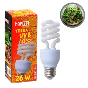 TERRA Żarówka kompaktowa UVB 10.0 26W do terrarium Pustynna
