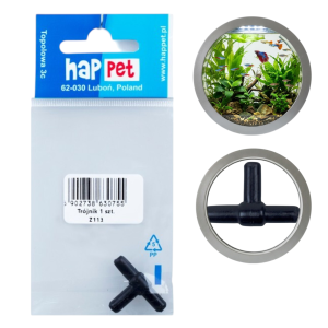 Trójnik Akwarystyczny 4mm na wąż 4/6mm
