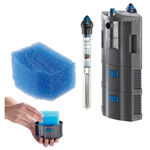 OASE BioPlus Thermo 100 Filtr Narożny Modułowy do Akwarium z Grzałką do 100l 500l/h