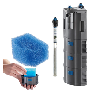 OASE BioPlus Thermo 200 Filtr Narożny Modułowy do Akwarium z Grzałką do 200l 650l/h