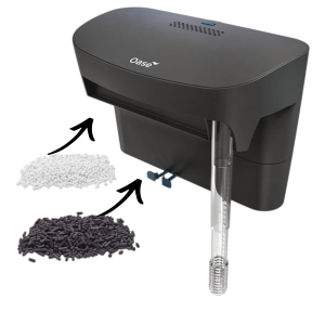 OASE BioStyle 180 Filtr Zewnętrzny Kaskadowy do Akwarium 180l 900l/h SZARY