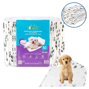 SPARK Podkłady Maty Dla Psa Do Nauki Sikania 60x45cm 50szt