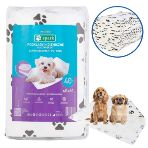 SPARK Podkłady Maty Dla Psa Do Nauki Sikania 60x60cm 40szt