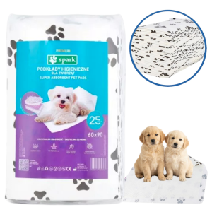 SPARK Podkłady Maty Dla Psa Do Nauki Sikania 90x60cm 25szt 