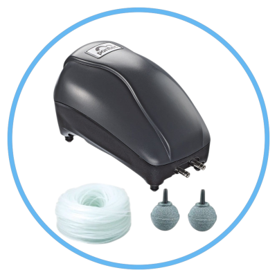 Pontec PondoAir Set 450 l/h 6W Kompletny Zestaw Napowietrzający do Oczka Wodnego Wężyki Kamienie