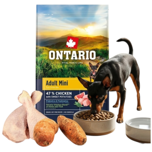 ONTARIO ADULT MINI CHICKEN&SWEET POTATOES 6,5KG Karma dla Dorosłych Psów Małych Ras z Kurczakiem i Słodkim Ziemniakiem
