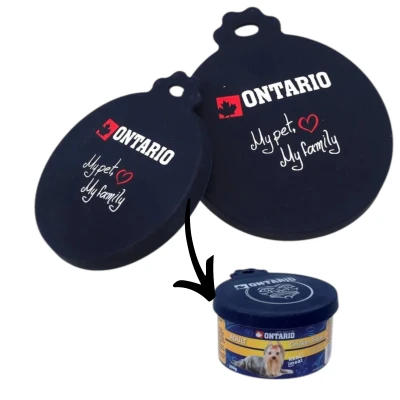 Ontario Can Cover Silikonowa Przykrywka Wieczko Zabezpieczające na Otwartą Puszkę S/M do Puszek Ontario o Pojemności 95g, 200g i 400g