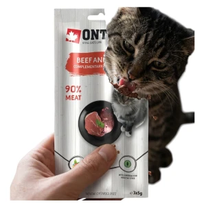 Ontario Kabanos Przysmak dla Kota Beef&Liver Wołowina z Wątróbką 3x5g