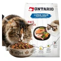 ONTARIO Cat Karma Sucha dla Kotów Dorosłych Długowłosych Kaczka z Łososiem 2kg