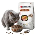 ONTARIO Cat Sterilised 7+ Karma Sucha dla Kastrowanych Kotów Dorosłych Kurczak z Łososiem 2kg