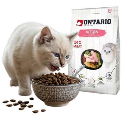 ONTARIO CAT KITTEN CHICKEM 2KG KARMA DLA KOCIĄT Z KURCZAKIEM