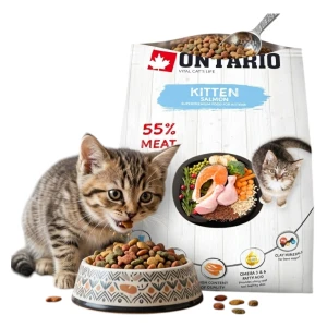 ONTARIO Kitten Karma Sucha dla Kociąt z Łososiem 2kg
