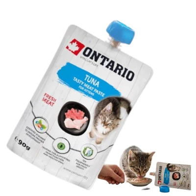 Ontario Pasta Przysmak dla Kociąt Fresh Meat Kitten Tuna z Tuńczykiem 90g
