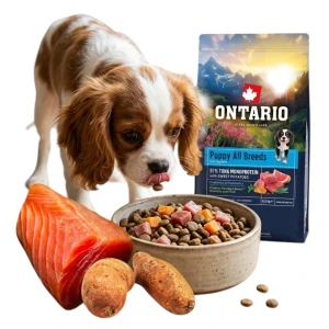 ONTARIO PUPPY ALL BREADS MONO TUNA&POTATOES 6,5KG Karma Monoproteinowa dla Szczeniąt Wszystkich Ras z Tuńczykiem i Słodkim Ziemniakiem