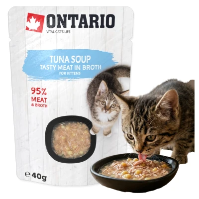 Ontario Karma Mokra Rosół z Tuńczykiem z Warzywami dla Kociąt 40g