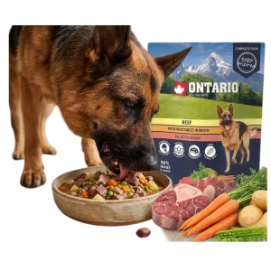 Ontario Monobiałkowa Karma Mokra dla Psa Saszetka Wołowina z Warzywami 300g