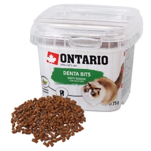 Ontario CZYSZCZĄCY ZĘBY Przysmak dla Kota Paszteciki z Nadzieniem Wołowym 75g