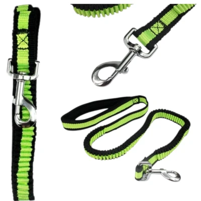 Smycz dla psa L-BUNGEE-YELLOW,rozciągliwa 120-180cm Żółta.jpg
