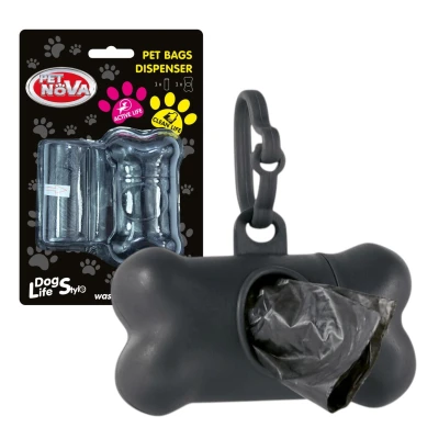 Etui Dozownik na Worki Woreczki Psie Odchody Kupy Czarny