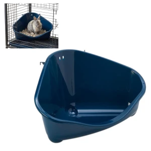 Kuweta Narożna Do Klatki Dla Królika Świnki Pet Nova M Granatowa