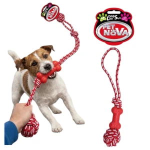 Szarpak Kość na Sznurze 40cm Zabawka dla Psa