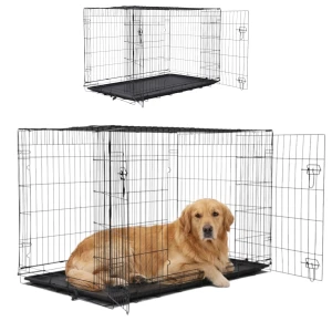 DOG FANTASY Metalowa Klatka Kennelowa 2-drzwiowa dla Psa rozm. L 91X56X63cm