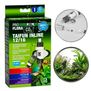JBL PROFLORA CO2 TAIFUN INLINE Dyfuzor CO2 do Zabudowy na Wężu Filtra 12/16mm