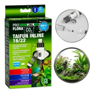 JBL PROFLORA CO2 TAIFUN INLINE Dyfuzor CO2 do Zabudowy na Wężu Filtra 16/22mm