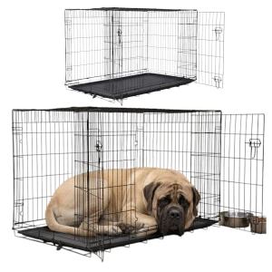 DOG FANTASY Metalowa Klatka Kennelowa 2-drzwiowa dla Psa rozm. XXL 121X74X82cm