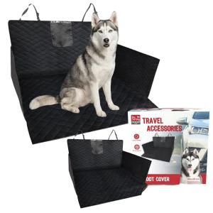 DF Mata dla Psa Zabezpieczająca do Bagażnika Samochodu do Auta Duża Solidnie Wykonana Wodoodporna 170x181cm Czarna