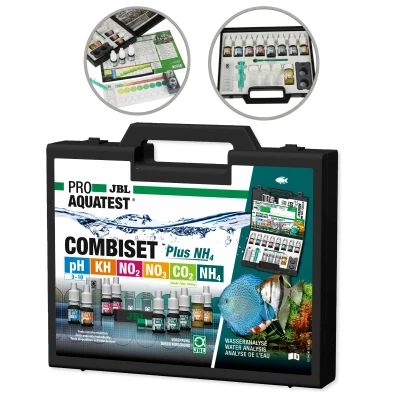 JBL COMBISET PLUS NH4 Test Kropelkowy Wody pH KH NO2 NO3 CO2 NH4
