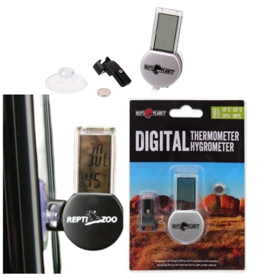 ELEKTRONICZNY TERMOMETR I HIGROMETR LCD Do Terrarium