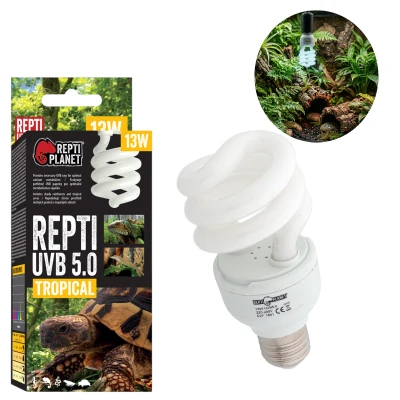 Repti PLANET Repti UVB 5.0 13W Żarówka Kompaktowa UVB