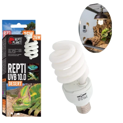 Repti PLANET Repti UVB 10.0 26W Żarówka Kompaktowa UVB