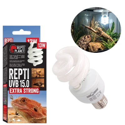 Repti PLANET Repti UVB 15.0 13W Żarówka Kompaktowa UVB Do Terrarium